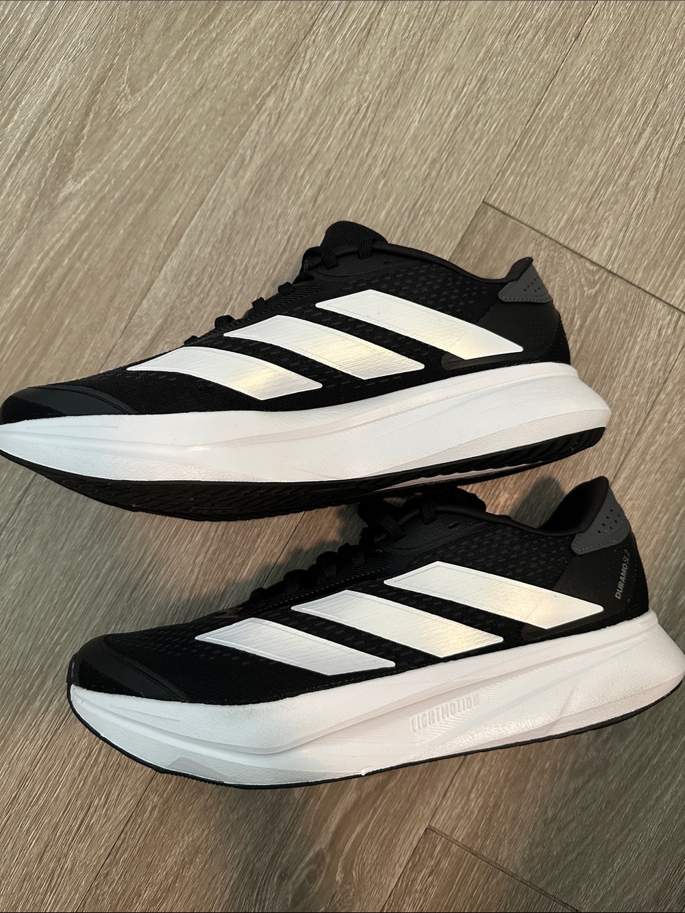 NWOT Adidas Duramo SL 2 Black & White Running Sneakers - Picture 7 of 13